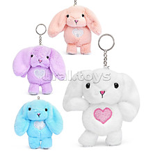 Мягкая игрушка-брелок "Заяц" 12 см