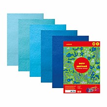 Набор д/дет.творч.А4 Vente Фетр "Оттенки синего" 2мм, 5л, 5цв,