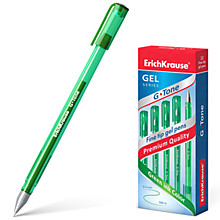 Ручка гелевая Erich Krause "G-Tone" ЗЕЛЕНАЯ 0.5мм