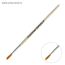 Кисть Синтетика Круглая № 3 (диаметр обоймы 3 мм; длина волоса 16 мм), деревянная ручка, Calligrata