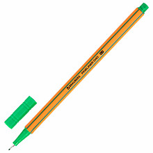 Ручка капиллярная (линер) ЗЕЛЕНАЯ, BRAUBERG "FINE 040", шестигранная, линия письма 0,4 мм, 144144