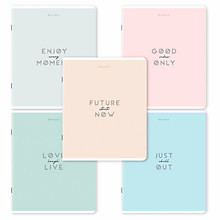 Тетрадь А5, 48 л., BRAUBERG, скоба, клетка, матовая ламинация, "Однотонный_Пастель