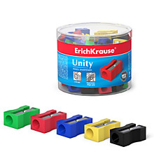 Точилка пласт. Erich Krause "Unity", ассорти