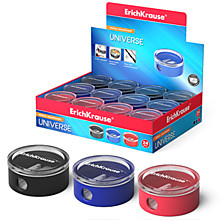 Точилка пласт. Erich Krause "Universe" с контейнером