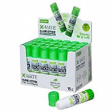 Клей-карандаш 15г. Hatber X-Mate PVA , дисплей