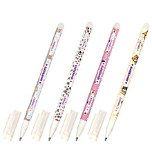 Ручка стираемая гелевая ЮНЛАНДИЯ "Котята", СИНЯЯ, корпус ассорти, узел 0,5 мм, линия письма 0,35 мм,