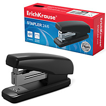 Степлер № 24/6(26/6) Erich Krause 25л черный
