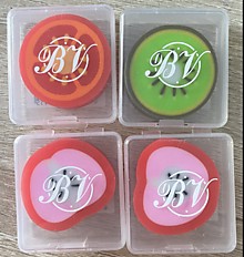 Ластик Bruno Visconti HappyGraphix Фруктовый м35*10*35мм, термопластичная резина, пластиковый футляр