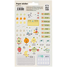 наклейки бумажные Meshu "Work out", 12*21см 