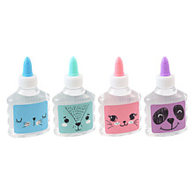 Клей канцелярский deVente 100г, пластик. бутылочка, аппликатор