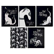 Тетрадь 80л., А5, клетка на гребне ВG "Secret Place", матовая ламинация, выб. лак, фольга