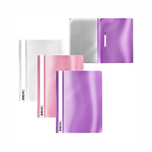 Папка-скоросшиватель A5+ Erich Krause Glossy Candy 120/180мкм, ассорти, зеркало