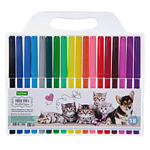 Фломастеры 18цв. Hatber ECO "Верные друзья" заточ., п/у, е/п