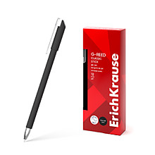 Ручка гелевая Erich Krause "G-Reed Stick Classic" ЧЕРНАЯ 0,38мм, игла