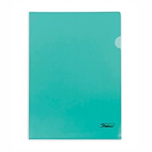 Папка-уголок А4 Hatber HD, 180мкм, зеленая