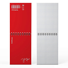 Блокнот А6 80л.кл.спираль, Erich Krause "Words", красный, пластиковая обложка