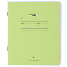 Тетрадь 12л.узк.лин.скрепка Альт, "Народная"