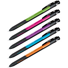 Ручка шариковая Berlingo "Color Zone stick" синяя, 0,7мм, прорезиненный корпус ассорти