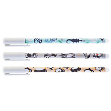 Ручка гел.пиши-стирай Hatber "Lets play/Давай поиграем" 0.6мм, игла, синяя, в пласт.тубе