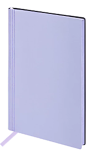 Блокнот А5 138x213мм BRAUBERG "Personal", под кожу, 80 листов, клетка, лавандовый, 116610