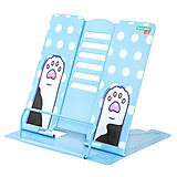 Подставка для книг и учебников BRAUBERG KIDS "Lil Paws", регулируемый угол наклона, металл, 23805