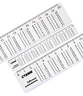 Линейка Стамм прозр. 20см таб.умнож.