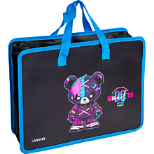 Папка для тетрадей 1отдел.на молнии с ручками А4 deVente "No Disturb Mode", пластик, 400мкм, с текст