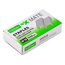 Скобы для степлера № 10 Hatber X-Mate, 1000шт, оцинк., к/у