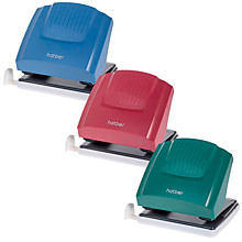 Дырокол средний Hatber "Energy" 30л пластиковый с линейкой, ассорти