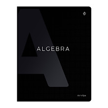 Тетрадь предметная 48л. Greenwich Line "Сolor black" - Алгебра, "софт-тач" ламинация, выборочный УФ-