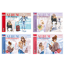 Альбом для рисования А4, 48л, Hatber "Happy time", спираль, обложка мелованный картон, перфорация, м