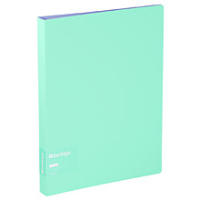 Папка на 4 кольцах Berlingo "Haze" А4, 24мм, 600мкм, D-кольца, с внутр. карманом, мятная, софт-тач