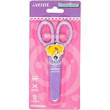 Ножницы 135мм deVente "NicoNico" пласт. кольца, защитный футляр, сиреневые