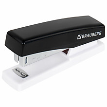 Степлер №24/6, 26/6 BRAUBERG "STYLE", до 25 листов, черный, 272747