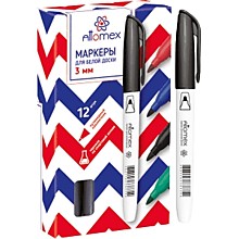 Маркер д/доски Attomex круг/жало 3мм, черный