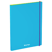 Папка с пружинным скоросшивателем Berlingo "Raze" А4, 17мм, 600мкм, с внутр. карманом, голубая, софт