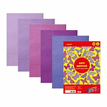 Набор д/дет.творч.А4 Vente Фетр "Оттенки фиолетового" 2мм, 5л, 5цв,