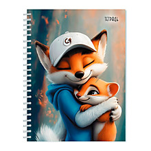 Тетрадь 48л.лин.скрепка КТС, "Обнимашки"