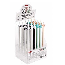 Каранд.мех.Hatber Cats&Dogs 0.5мм HB, к/у