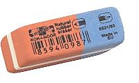 Ластик Koh-I-Noor "Blue Star" 41*14*8мм, прямоугольный, сине-оранжевый, натуральный каучук, картонны